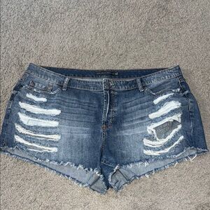 Torrid Distressed Denim Shorts